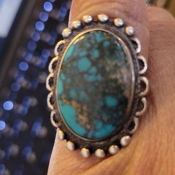 Vintage handmade Terquoise Ring - Picture 5 of 6